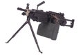 Modern M249 us army machine gun Royalty Free Stock Photo