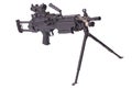 Modern M249 us army machine gun Royalty Free Stock Photo