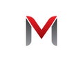 M And V Letter Logo Template Design Royalty Free Stock Photo