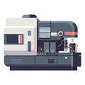 Modern machinery illustration