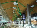 Modern Madrid Airport Terminal Four in Spain in the Morning