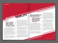 Modern magazine or business brochure vector template