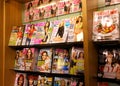 Modern magazine racks Royalty Free Stock Photo