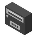 Modern mailbox icon, isometric style Royalty Free Stock Photo