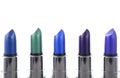 Modern makeup lipstick color range.