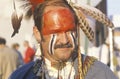 A modern man dressed in Native American face paint, Hannibal, MO Royalty Free Stock Photo