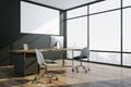 Modern manager workplace interior