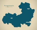 Modern Map - Aragatsotn AM