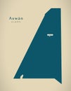 Modern Map - Aswan EG