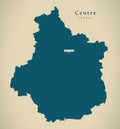 Modern Map - Centre France FR Royalty Free Stock Photo
