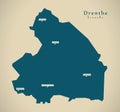 Modern Map - Drenthe NL