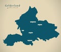 Modern Map - Gelderland NL