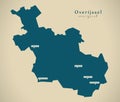 Modern Map - Overijssel NL