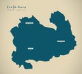 Modern Map - South Savonia Finland FI