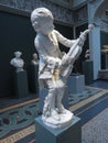 Modern marble statue of Wolfgang Amadeus Mozart