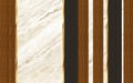 Modern marble wall decor wallpaper. 3d abstract golden lines and wooden and brown shapes. wall decor Royalty Free Stock Photo