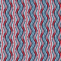 Indigo blue vertical broken stripes nautical seamless pattern. Modern marin line striped sailor print. Classic nantucket