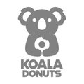 Modern mascot flat design simple minimalist cute koala donut logo icon design template vector with modern illustration concept