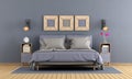 Modern master bedroom Royalty Free Stock Photo
