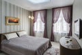 Modern master bedroom interio Royalty Free Stock Photo