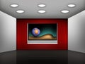 Modern media room Royalty Free Stock Photo