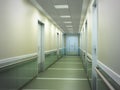 modern medical clinic bright blurred background corridor spacious modern medical facility hospital new 3d render Royalty Free Stock Photo