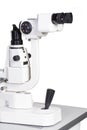 Modern medical equipment ophthalmology operation surgical microscope isolated