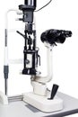 Modern medical equipment - portable operation surgical microscope isolated Royalty Free Stock Photo