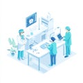 Modern Medical Lab with Healthcare Professionals Royalty Free Stock Photo