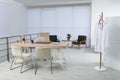 Modern office interior with doctor`s workplace Royalty Free Stock Photo