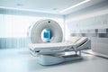 A modern medical room with a magnetic resonance scanner Royalty Free Stock Photo