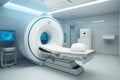 A modern medical room with a magnetic resonance scanner Royalty Free Stock Photo