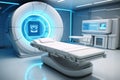 A modern medical room with a magnetic resonance scanner Royalty Free Stock Photo