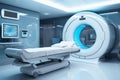 A modern medical room with a magnetic resonance scanner Royalty Free Stock Photo