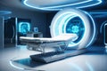 A modern medical room with a magnetic resonance scanner Royalty Free Stock Photo