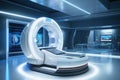 A modern medical room with a magnetic resonance scanner Royalty Free Stock Photo