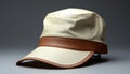 Modern men fashion elegant baseball cap, yellow fedora, old fashioned bowler hat generated by AI