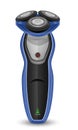 modern men\'s electric razor on a battery vector illustration Royalty Free Stock Photo