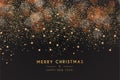 modern merry christmas happy new year background vector illustration Royalty Free Stock Photo