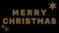 Modern Merry Christmas Sign Formed from Interconnected Light Nodes