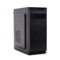 Modern metal case for installing computer components and assembling productive home gaming systems isolated on a white background