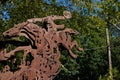 Modern Headless Horseman Statue in Downtown Sleepy Hollow New York