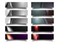 Modern Metal Horizontal Banner Pack