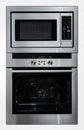 Modern metallic oven and microwave