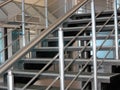 Modern metallic stairs