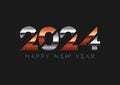 Modern metallic style design for Happy New Year