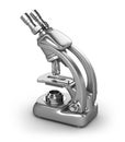 Modern microscope Royalty Free Stock Photo