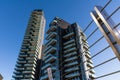 Modern Milan Italy Apartment Building Skyscrapers Bridge View Ex Royalty Free Stock Photo