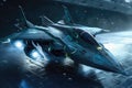 modern military fighter jet . Ai generative Royalty Free Stock Photo