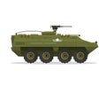 Modern Urban Military Vehicle Illustration